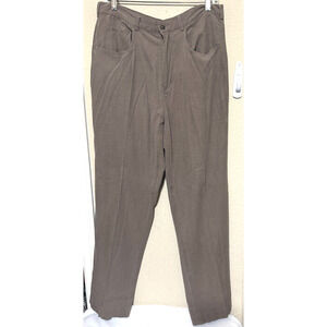 Orvis Men’s Raw Silk Chinos Pants 5 pocket tan brown 34x30 casual resortwear